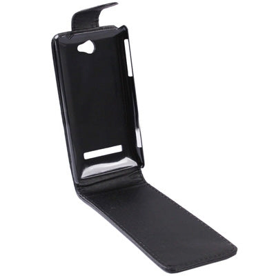 Vertical Flip Leather Case for HTC Zenith / 8S (Black)