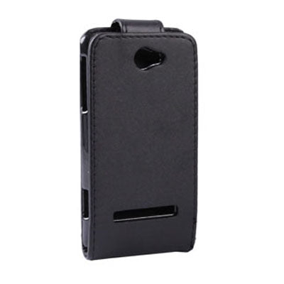 Vertical Flip Leather Case for HTC Zenith / 8S (Black)