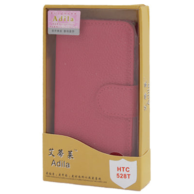 Litchi Texture Horizontal Flip Leather Case with Credit Card Slot & Holder for HTC One ST / 528T
