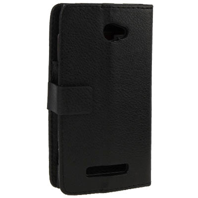 Litchi Texture Horizontal Flip Leather Case with Credit Card Slots & Holder for HTC 8X / C620e