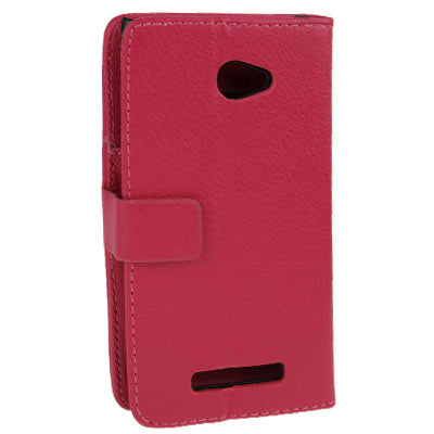 Litchi Texture Horizontal Flip Leather Case with Credit Card Slots & Holder for HTC 8X / C620e