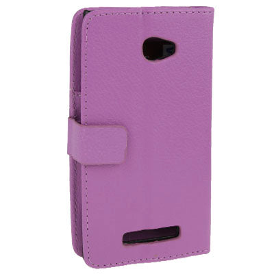 Litchi Texture Horizontal Flip Leather Case with Credit Card Slots & Holder for HTC 8X / C620e