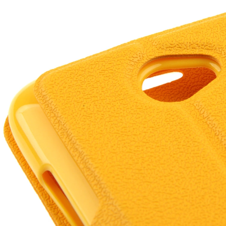 Pebble Texture Flip Leather Case with Call Display ID & Holder for HTC Desire 601 / 6160 / 619D