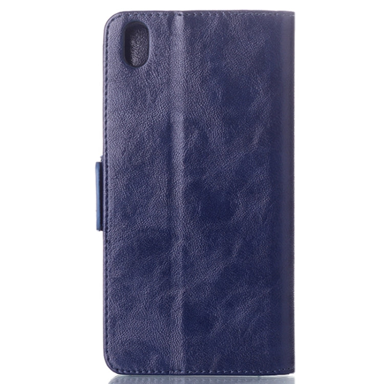 Oil Leather Case with Card Slot & Holder for HTC Desire 816