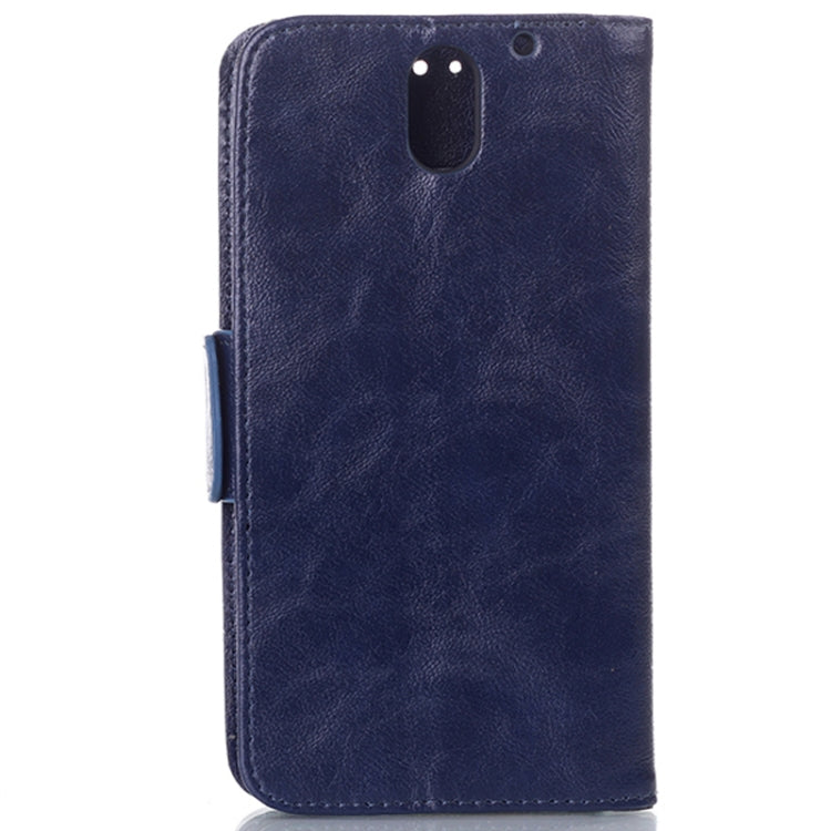 Oil Leather Case with Card Slot & Holder for HTC Desire 610