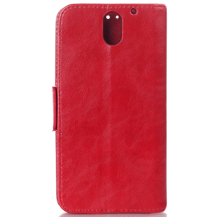 Oil Leather Case with Card Slot & Holder for HTC Desire 610