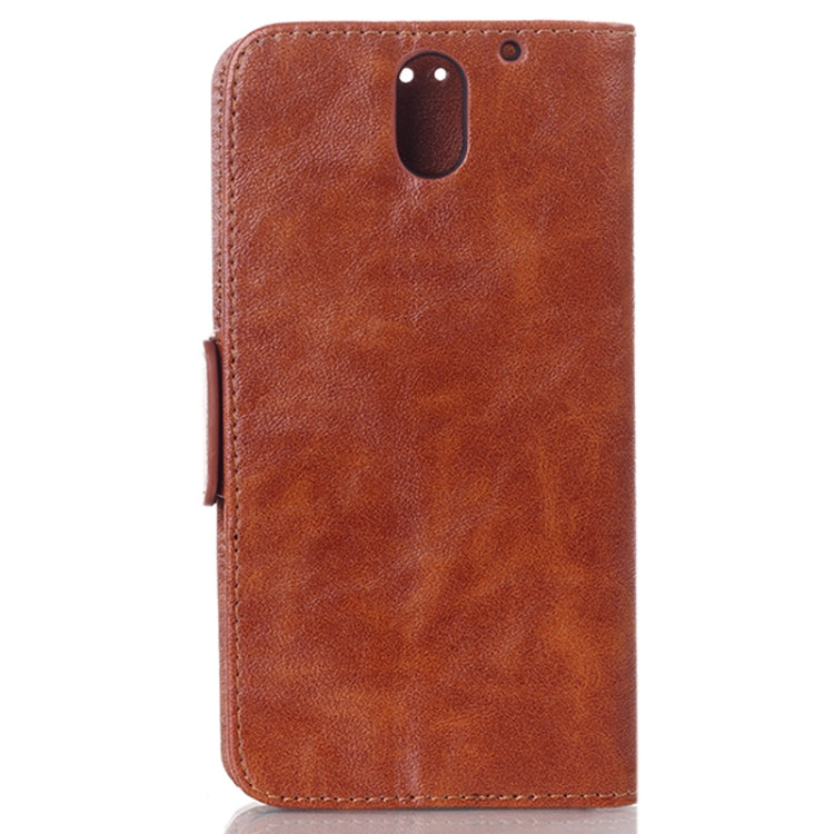 Oil Leather Case with Card Slot & Holder for HTC Desire 610