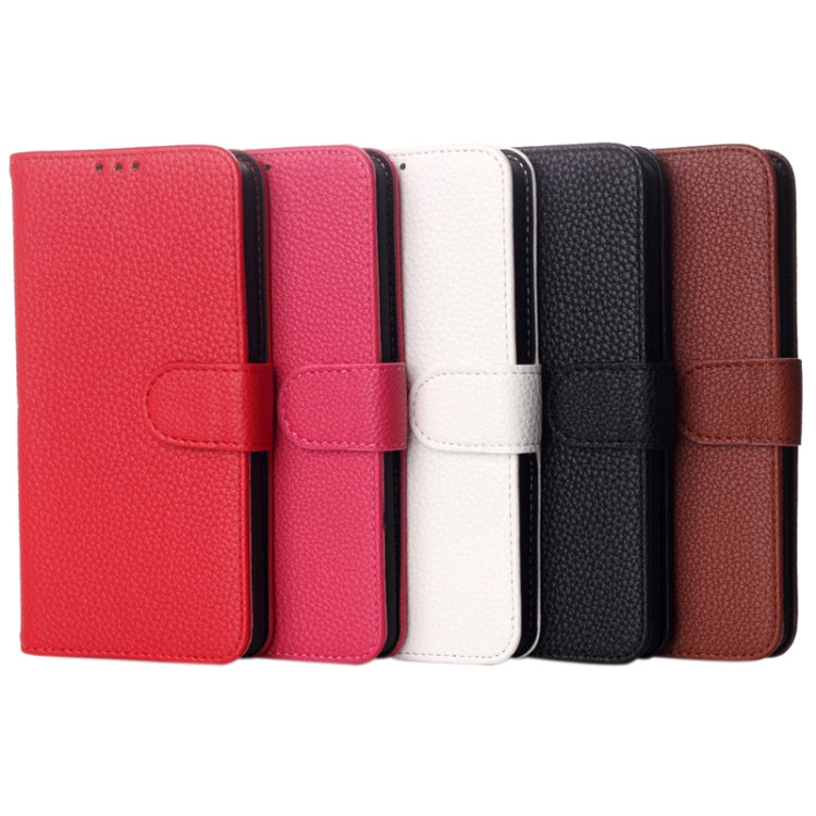 Litchi Texture Flip Leather Case with Card Slots & Holder for LG G3 / D855
