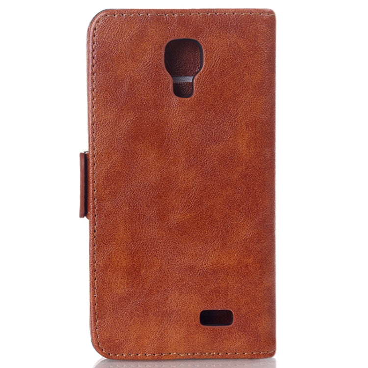 Oil Leather Case with Card Slot & Holder for LG F70 / D315