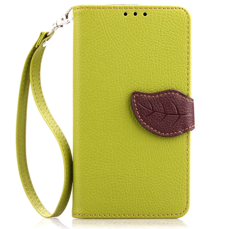 Leaf Magnetic Snap Litchi Texture Horizontal Flip Leather Case with Card Slots & Holder & Lanyard for Microsoft Lumia 535