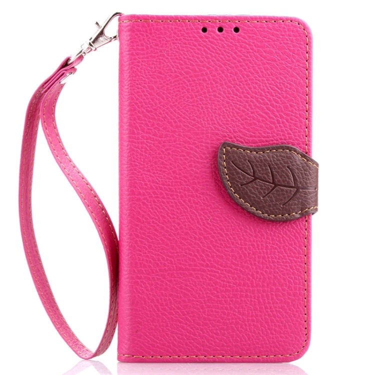 Leaf Magnetic Snap Litchi Texture Horizontal Flip Leather Case with Card Slots & Holder & Lanyard for Microsoft Lumia 535