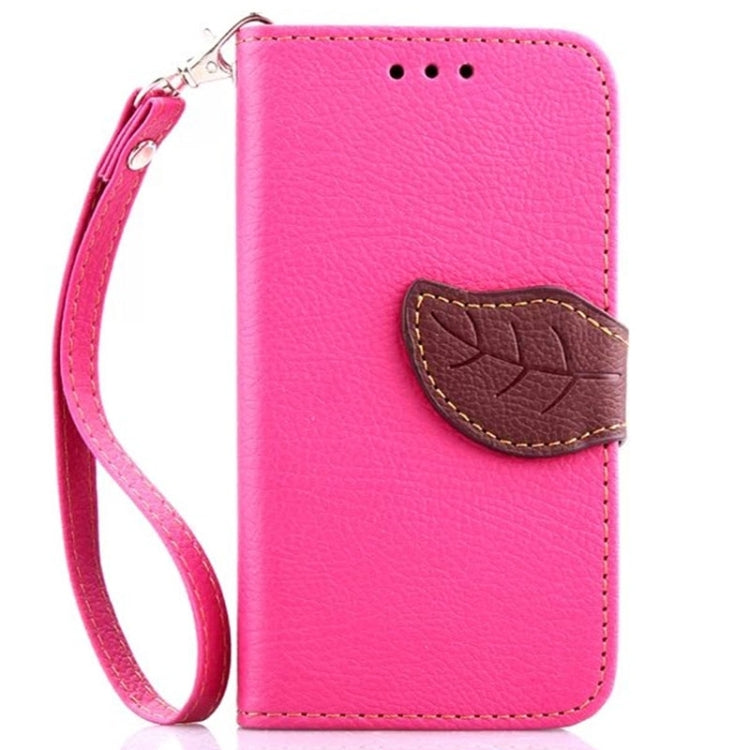 Leaf Magnetic Snap Litchi Texture Horizontal Flip Leather Case with Card Slots & Holder & Lanyard for LG G3 MINI