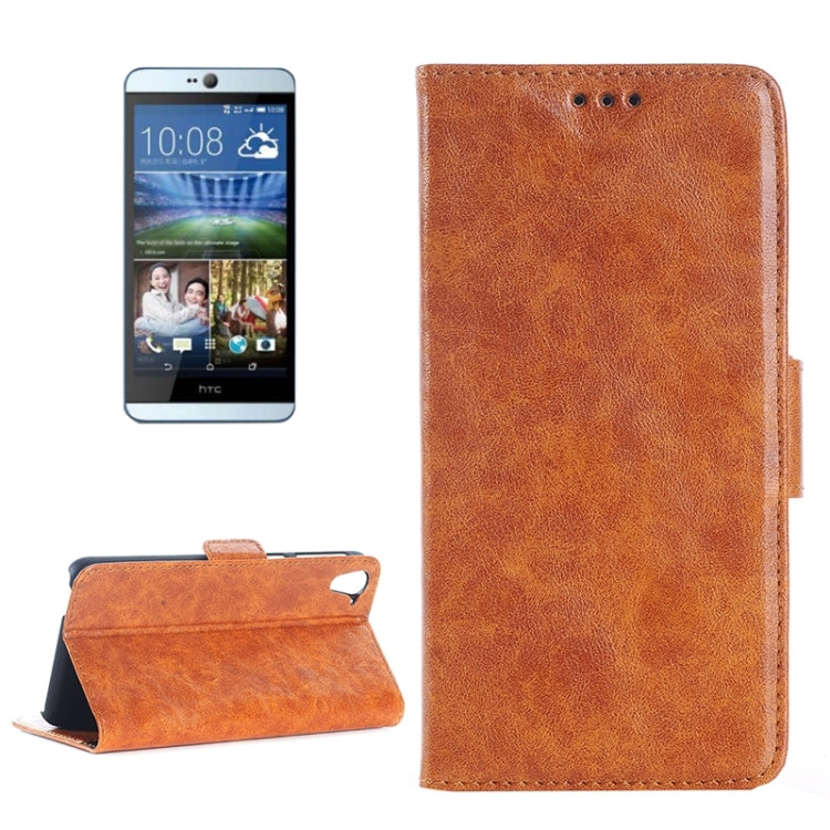 Crazy Horse Texture Horizontal Flip Leather Case with Card Slots & Holder for HTC Desire 826