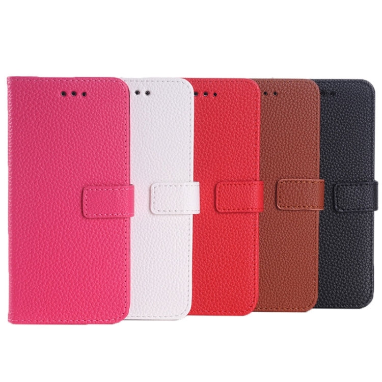 Monochrome Litchi Texture Horizontal Flip Leather Case with Card Slots & Holder for HTC Desire 626