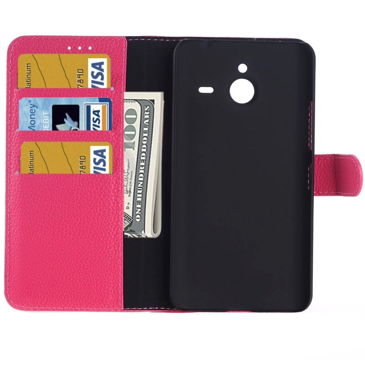 Litchi Texture Horizontal Flip Leather Case with Card Slots & Holder for Microsoft Lumia 640 XL