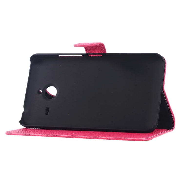 Litchi Texture Horizontal Flip Leather Case with Card Slots & Holder for Microsoft Lumia 640 XL