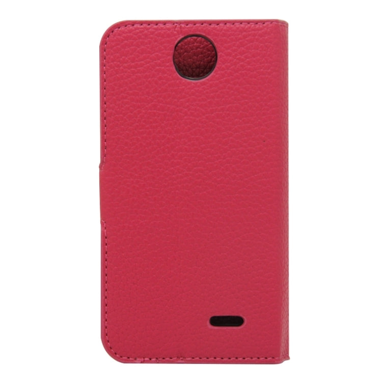 Litchi Texture Horizontal Flip Magnetic Buckle Leather Case with Holder & Card Slots & Wallet for HTC Desire 310