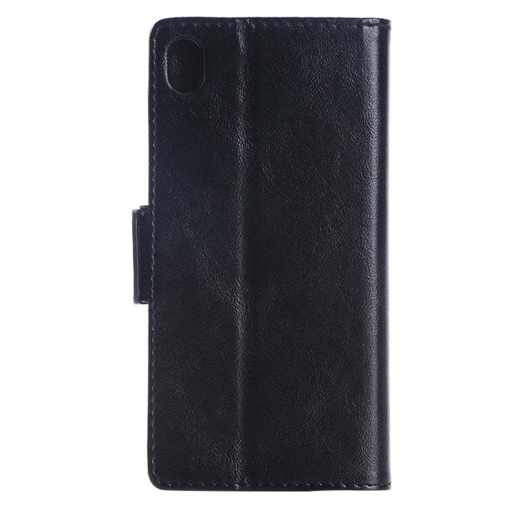 Oil Skin Texture Horizontal Flip Leather Case with Holder & Card Slots & Wallet for Sony Xperia Z4