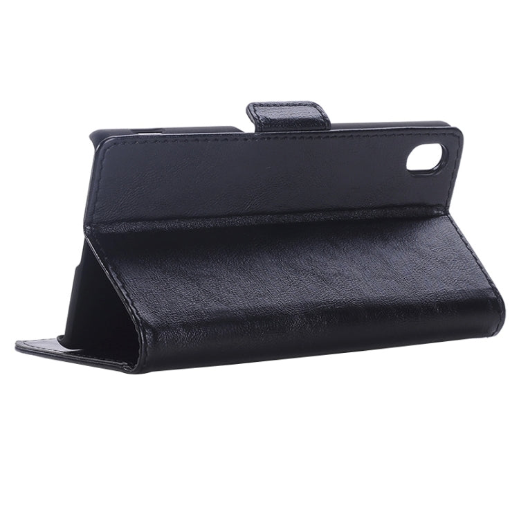 Oil Skin Texture Horizontal Flip Leather Case with Holder & Card Slots & Wallet for Sony Xperia Z4