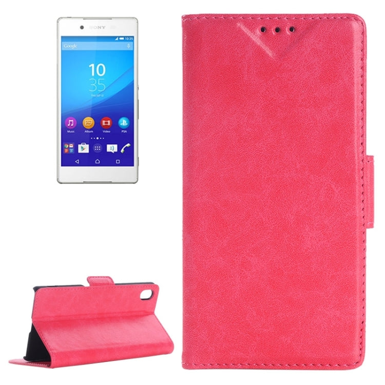 Oil Skin Texture Horizontal Flip Leather Case with Holder & Card Slots & Wallet for Sony Xperia Z4