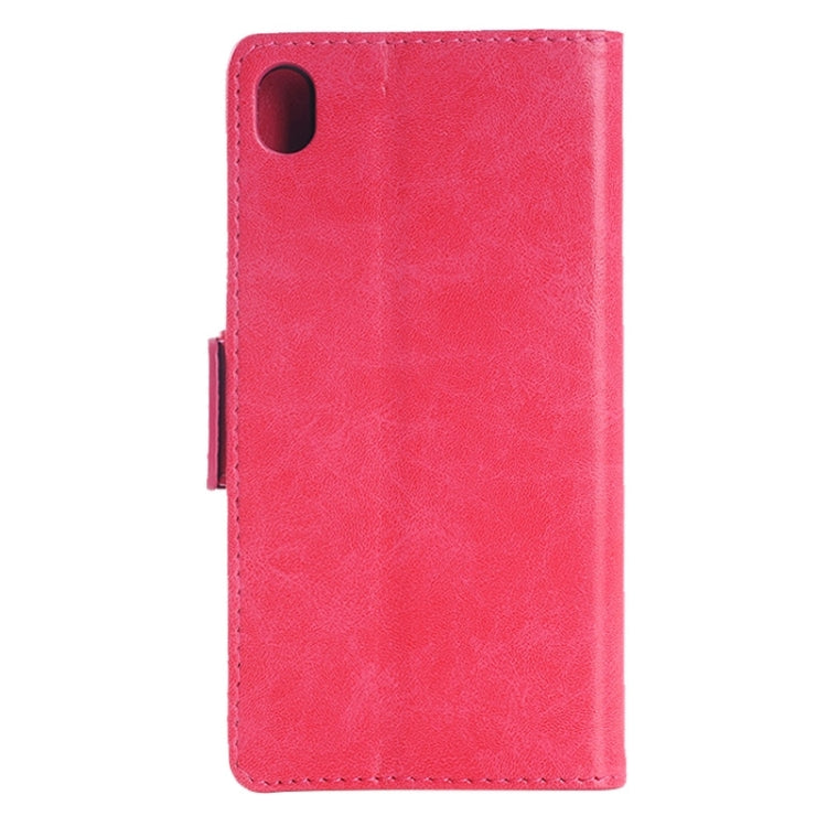 Oil Skin Texture Horizontal Flip Leather Case with Holder & Card Slots & Wallet for Sony Xperia Z4