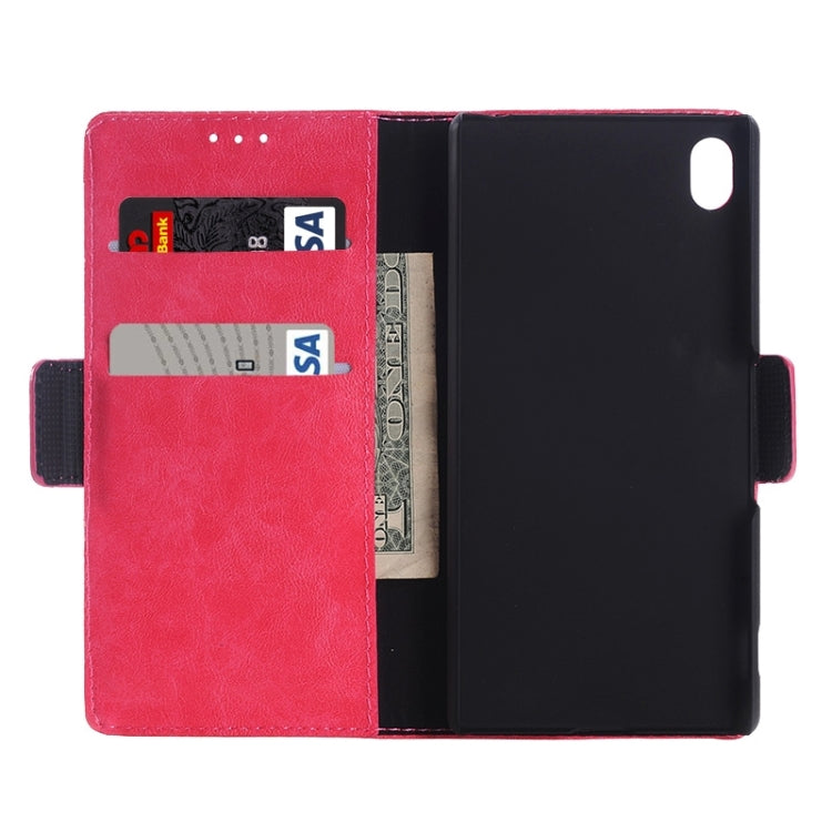Oil Skin Texture Horizontal Flip Leather Case with Holder & Card Slots & Wallet for Sony Xperia Z4