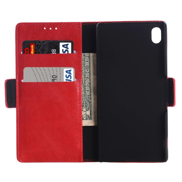 Oil Skin Texture Horizontal Flip Leather Case with Holder & Card Slots & Wallet for Sony Xperia Z4
