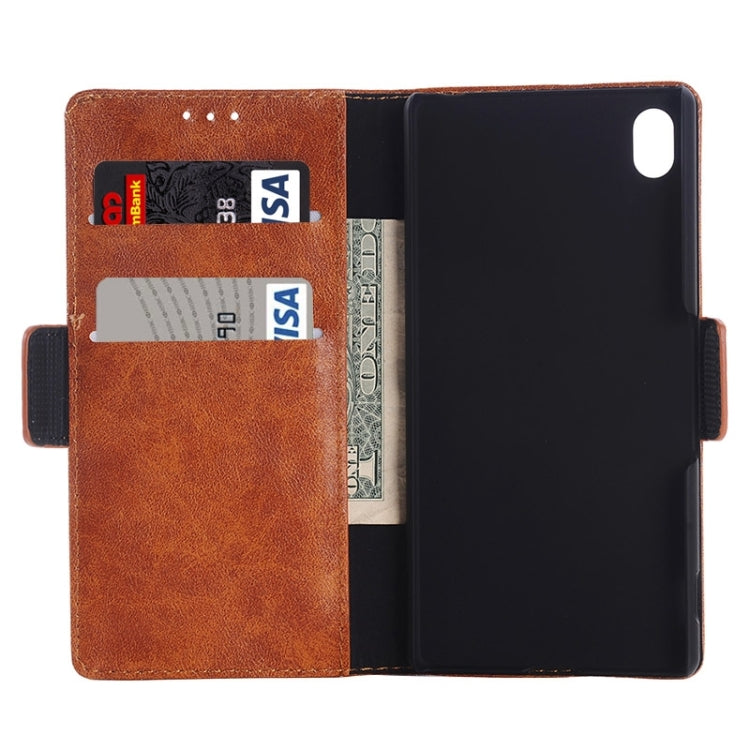 Oil Skin Texture Horizontal Flip Leather Case with Holder & Card Slots & Wallet for Sony Xperia Z4