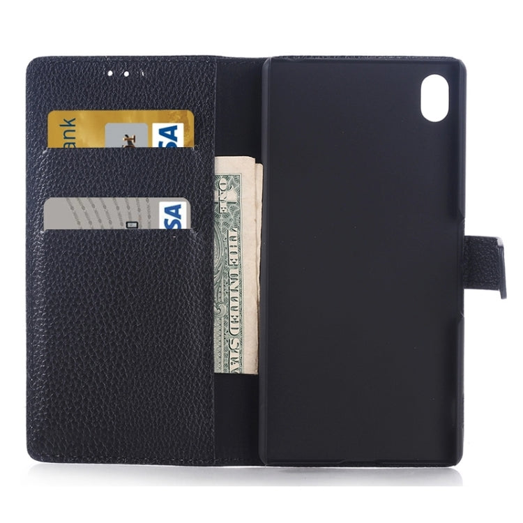 Litchi Texture Horizontal Flip Leather Case with Holder & Card Slots & Wallet for Sony Xperia Z4