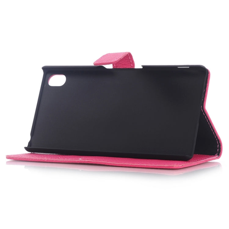 Litchi Texture Horizontal Flip Leather Case with Holder & Card Slots & Wallet for Sony Xperia Z4