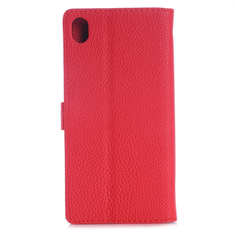Litchi Texture Horizontal Flip Leather Case with Holder & Card Slots & Wallet for Sony Xperia Z4