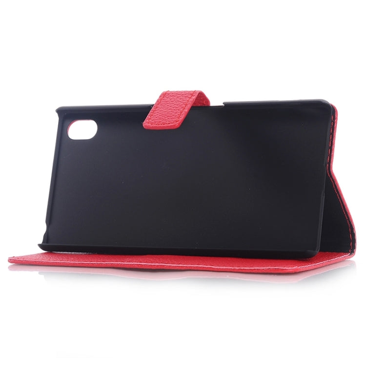 Litchi Texture Horizontal Flip Leather Case with Holder & Card Slots & Wallet for Sony Xperia Z4