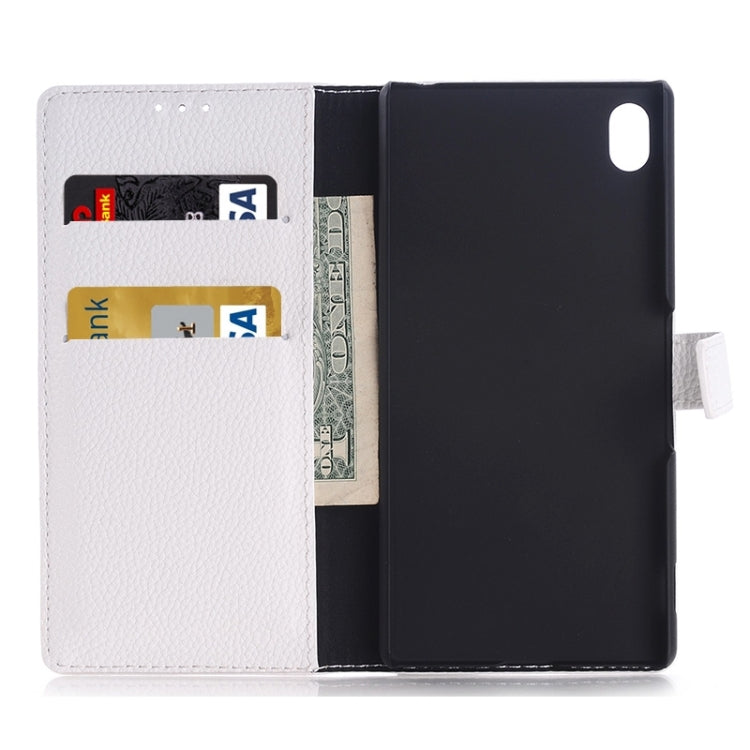 Litchi Texture Horizontal Flip Leather Case with Holder & Card Slots & Wallet for Sony Xperia Z4
