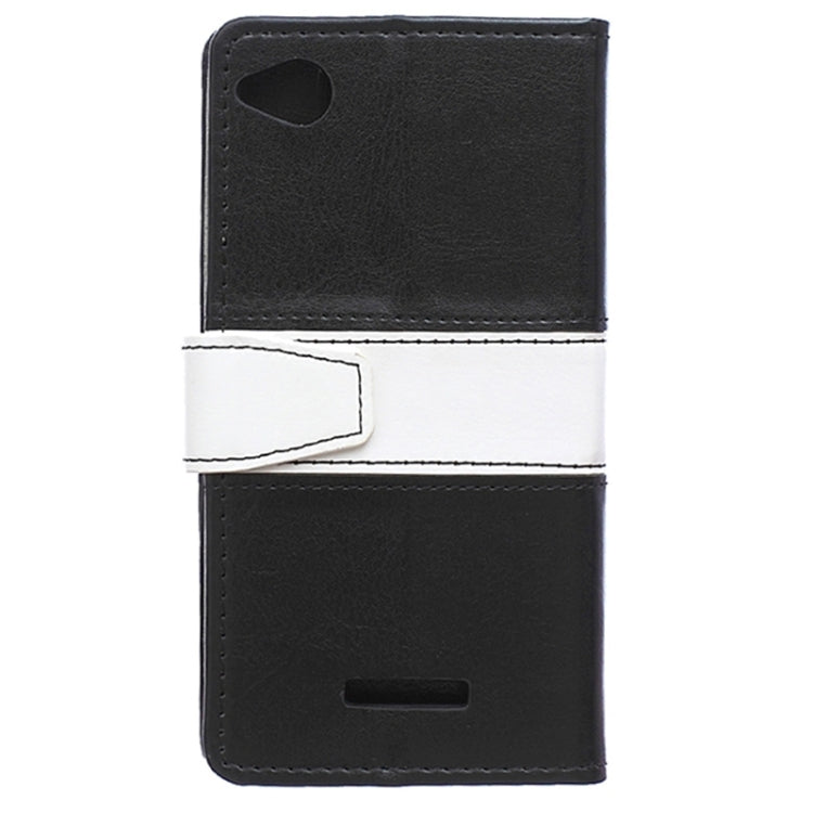 Crazy Horse Texture Horizontal Flip Color Matching Leather Case for HTC Desire 320