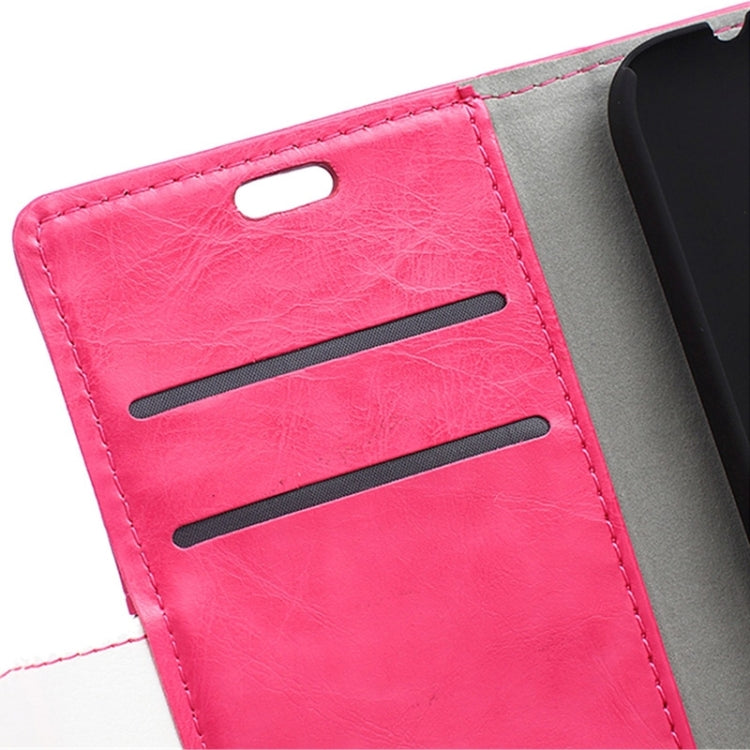 Crazy Horse Texture Horizontal Flip Color Matching Leather Case for HTC Desire 320
