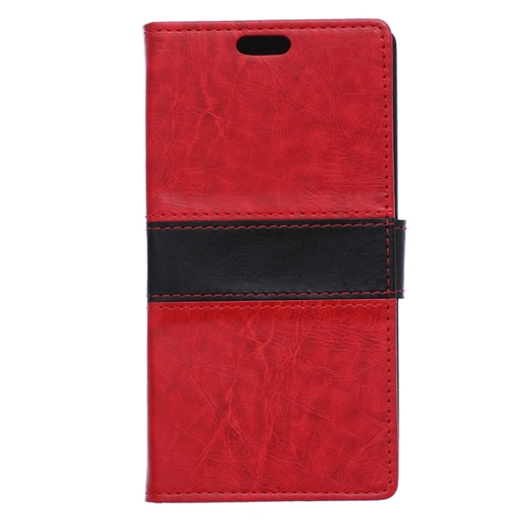 Crazy Horse Texture Horizontal Flip Color Matching Leather Case for HTC Desire 320