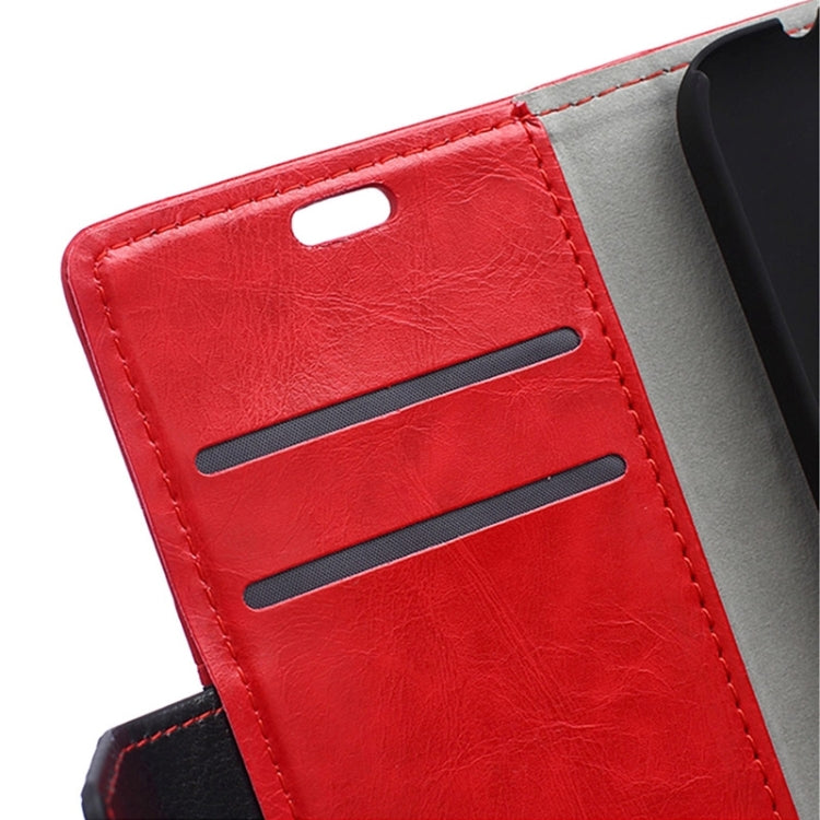 Crazy Horse Texture Horizontal Flip Color Matching Leather Case for HTC Desire 320