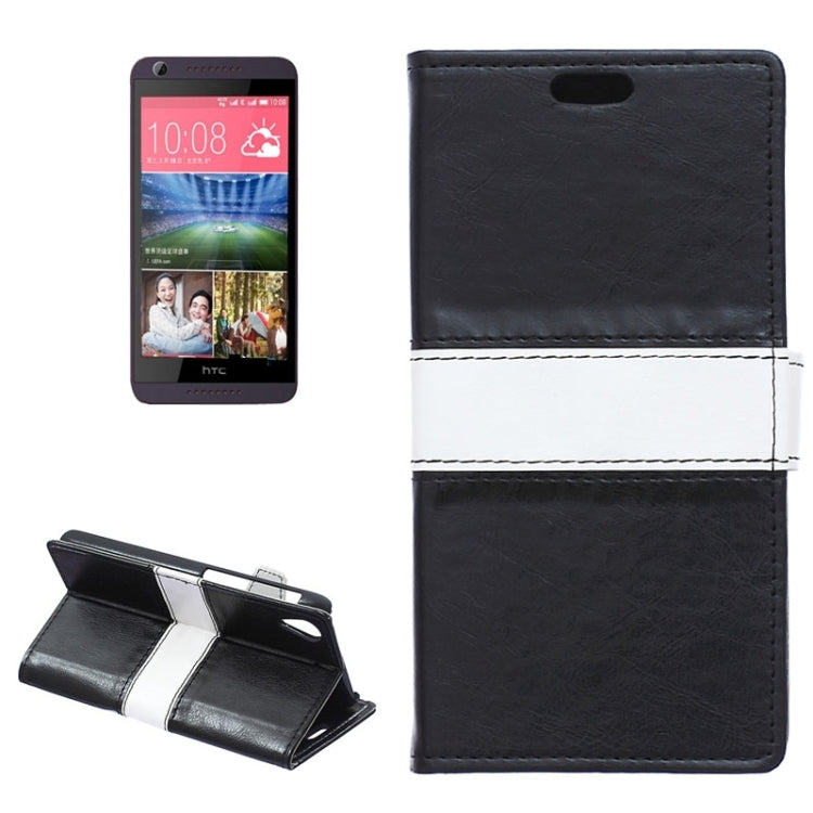 Crazy Horse Texture Horizontal Flip Color Matching Leather Case with Card Slots & Wallet & Holder for HTC Desire 626