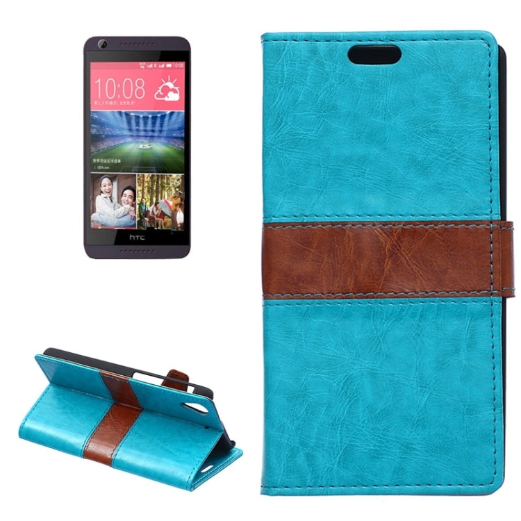 Crazy Horse Texture Horizontal Flip Color Matching Leather Case with Card Slots & Wallet & Holder for HTC Desire 626