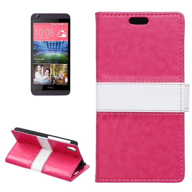 Crazy Horse Texture Horizontal Flip Color Matching Leather Case with Card Slots & Wallet & Holder for HTC Desire 626
