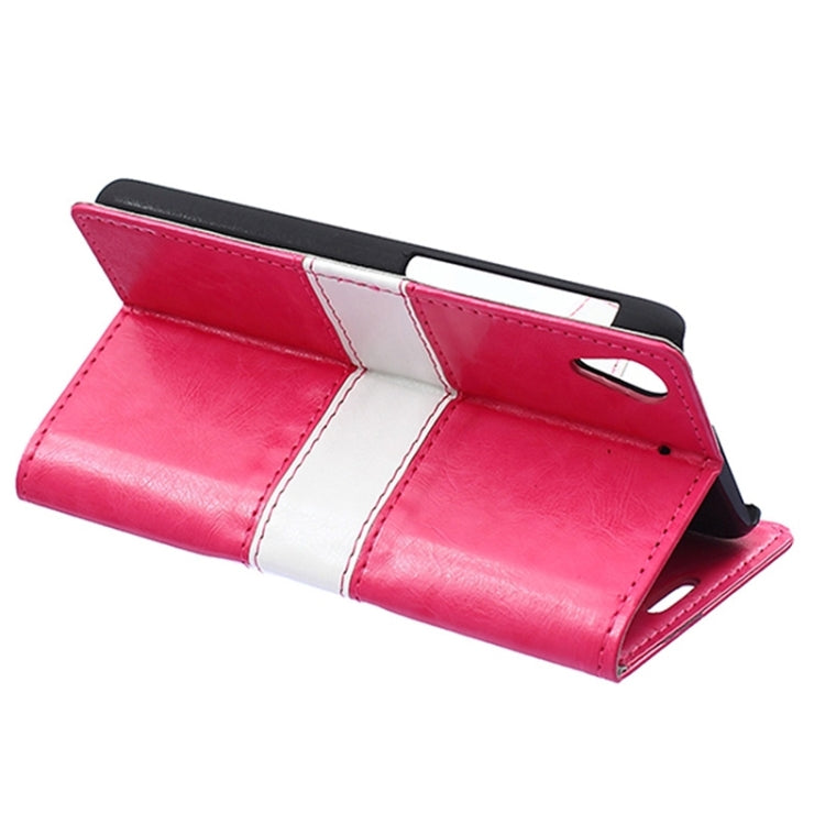 Crazy Horse Texture Horizontal Flip Color Matching Leather Case with Card Slots & Wallet & Holder for HTC Desire 626