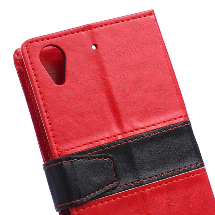 Crazy Horse Texture Horizontal Flip Color Matching Leather Case with Card Slots & Wallet & Holder for HTC Desire 626