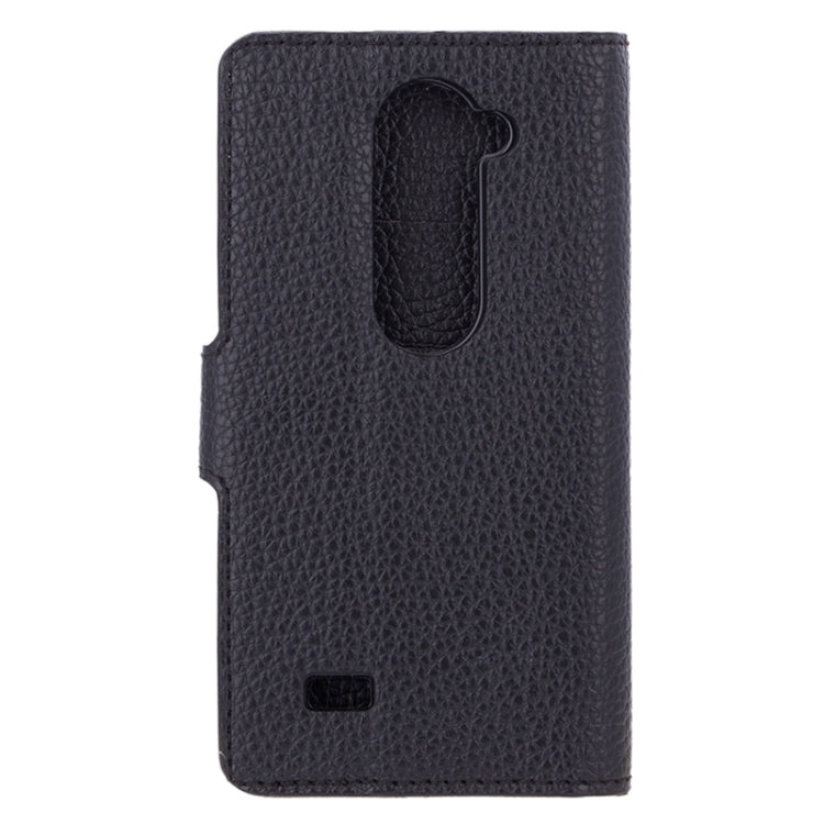 Litchi Texture Horizontal Flip Leather Case with Holder & Card Slots & Wallet for LG Leon / C40