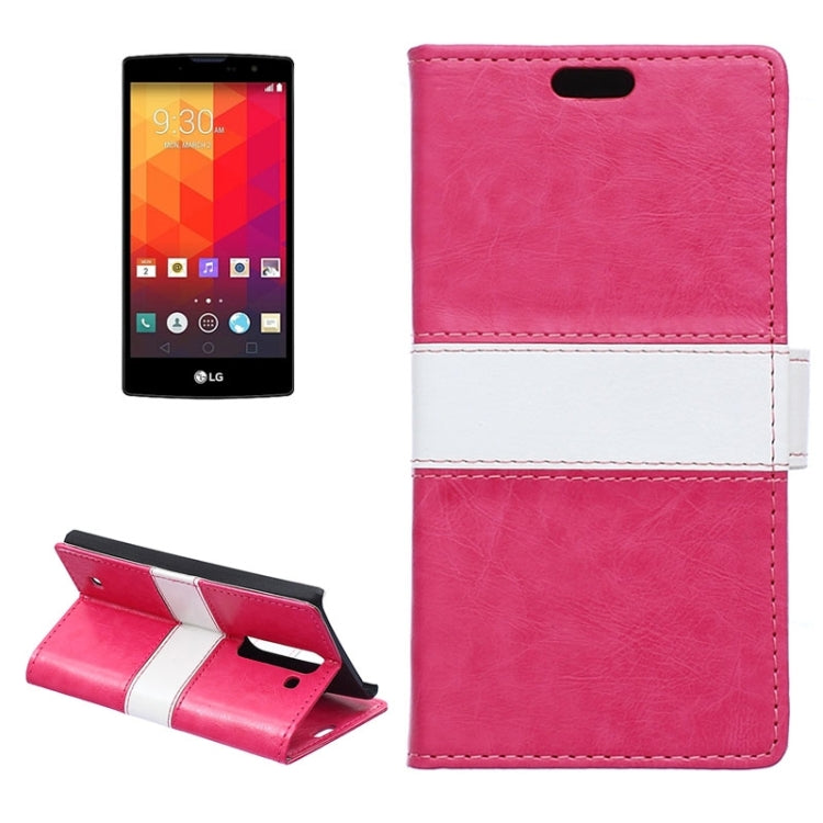 Crazy Horse Texture Horizontal Flip Color Matching Leather Case with Card Slots & Wallet & Holder for LG Magna