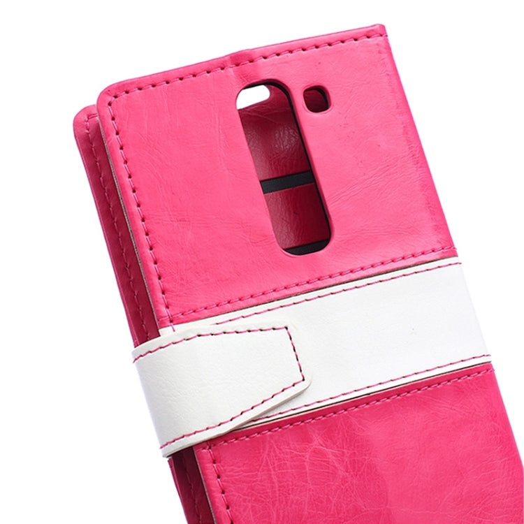Crazy Horse Texture Horizontal Flip Color Matching Leather Case with Card Slots & Wallet & Holder for LG Magna
