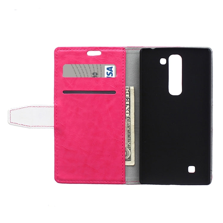 Crazy Horse Texture Horizontal Flip Color Matching Leather Case with Card Slots & Wallet & Holder for LG Magna