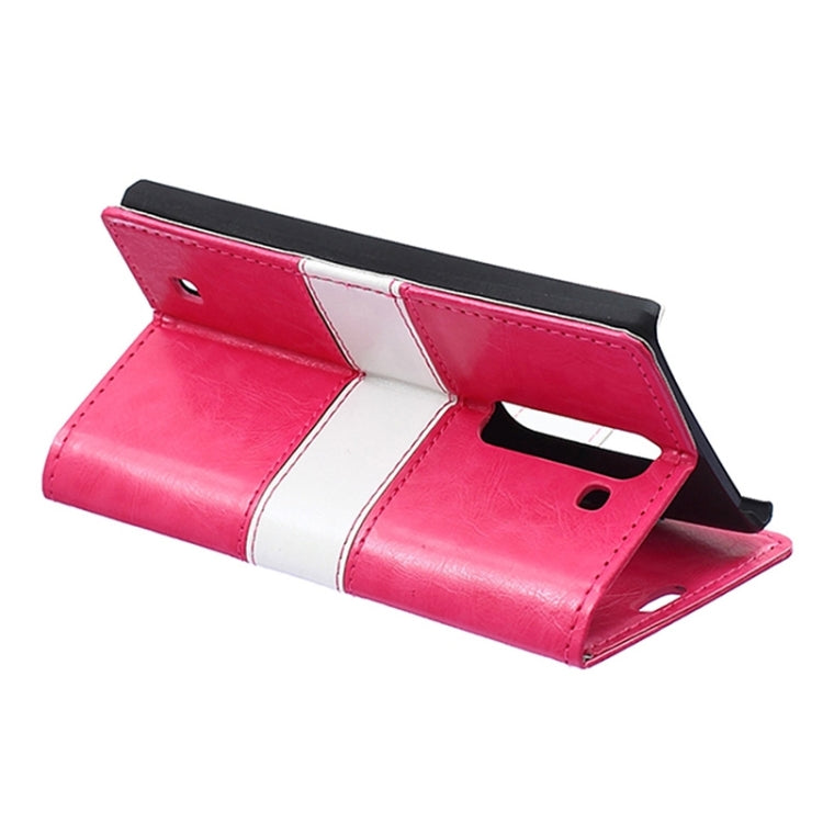 Crazy Horse Texture Horizontal Flip Color Matching Leather Case with Card Slots & Wallet & Holder for LG Magna