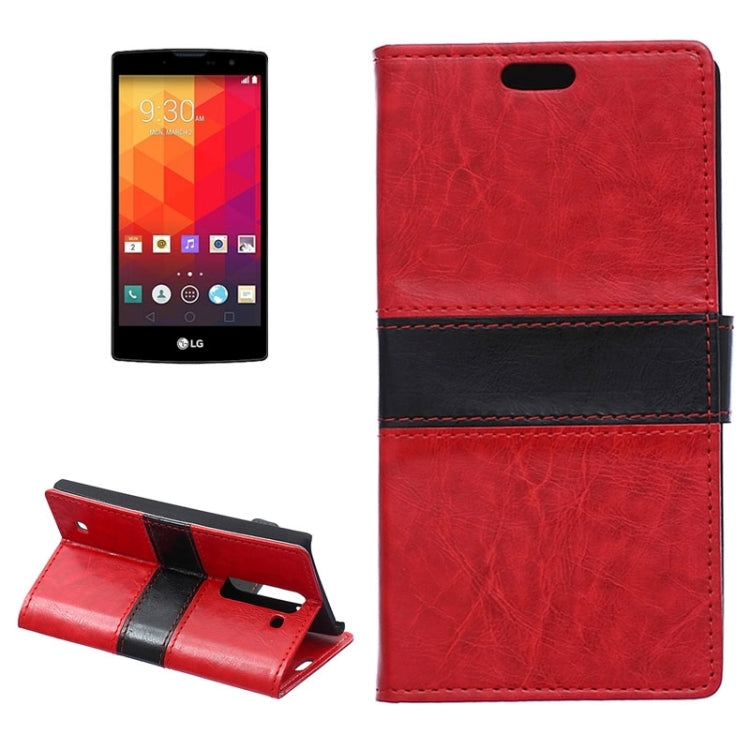 Crazy Horse Texture Horizontal Flip Color Matching Leather Case with Card Slots & Wallet & Holder for LG Magna