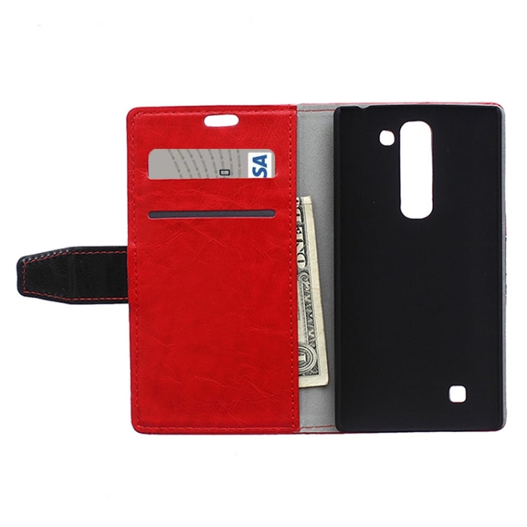 Crazy Horse Texture Horizontal Flip Color Matching Leather Case with Card Slots & Wallet & Holder for LG Magna