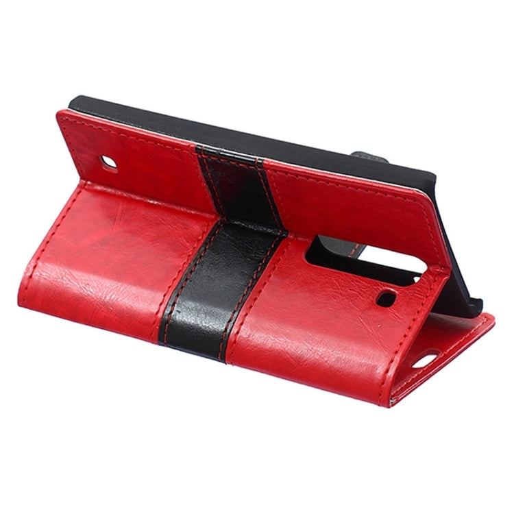 Crazy Horse Texture Horizontal Flip Color Matching Leather Case with Card Slots & Wallet & Holder for LG Magna